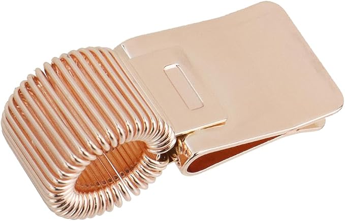 T Tulead 5PCS Pen Clipboard Holders Adjustable Pencil Clips for Notebook | Rose Golden Spring Loop Pencil Pen Clip, Fit Clip Less Than 2mm Board, Decorative Metal Pencil Holder Clip Organizer