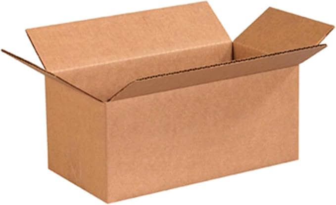Secure Seal - 10x5x4 Pack of 25 Corrugated Cardboard Packing Shipping Mailing Moving Carton Boxes