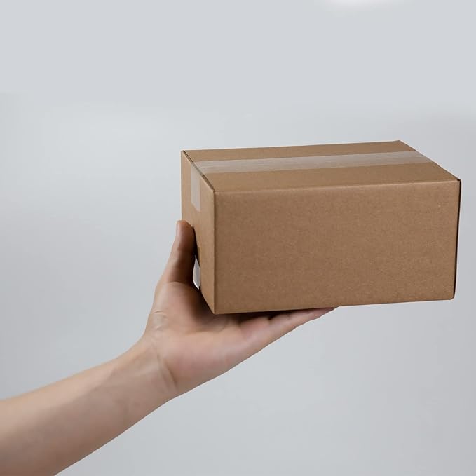 Shipping Boxes 8x6x4 Inches Small Corrugated Cardboard Boxes, 25 Pack