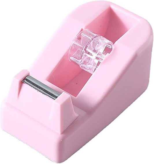 Small Tape Dispenser, Pink Tape Cutter for Less Than 0.8 Inch Wide Tape Durable and Not Easily Broken for Household and Work (Pink)