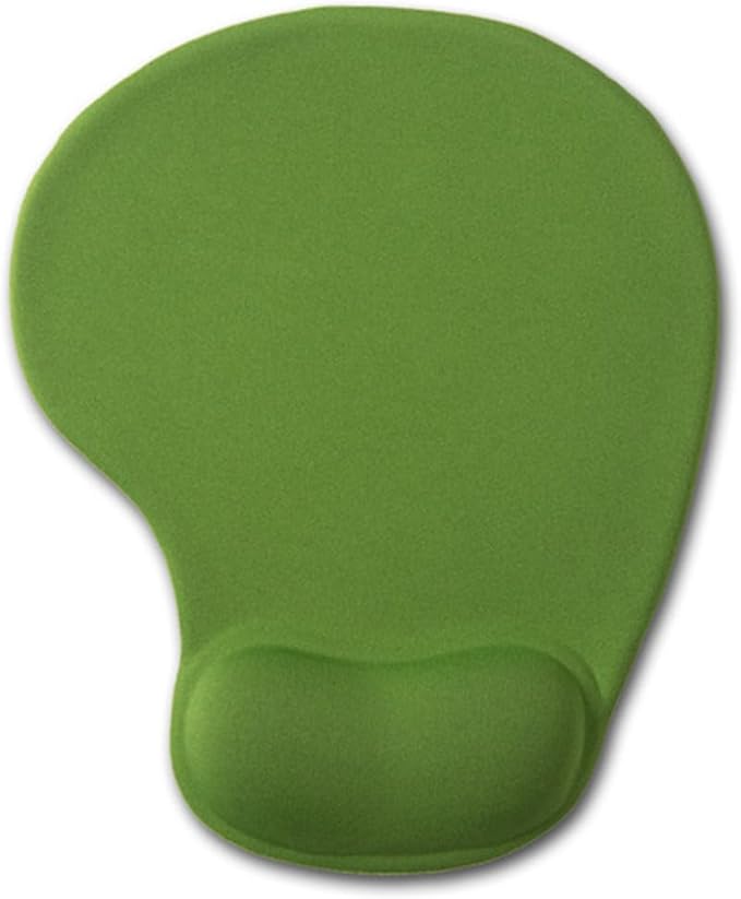 Office Mousepad with Gel Wrist Support - Ergonomic Gaming Desktop Mouse Pad Wrist Rest - Design Gamepad Mat Rubber Base for Laptop Computer (05Green)