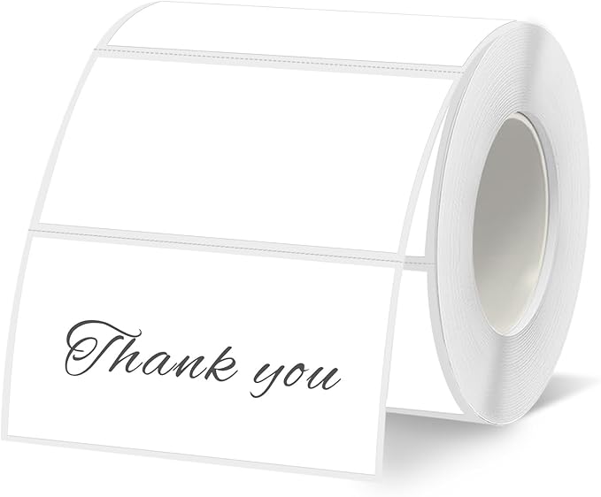 Starboling 2x1 Thermal Labels,Address Barcode Self-Adhesive Thermal Printer Stickers for Logo Design,Name/Price Tag,Address（White）