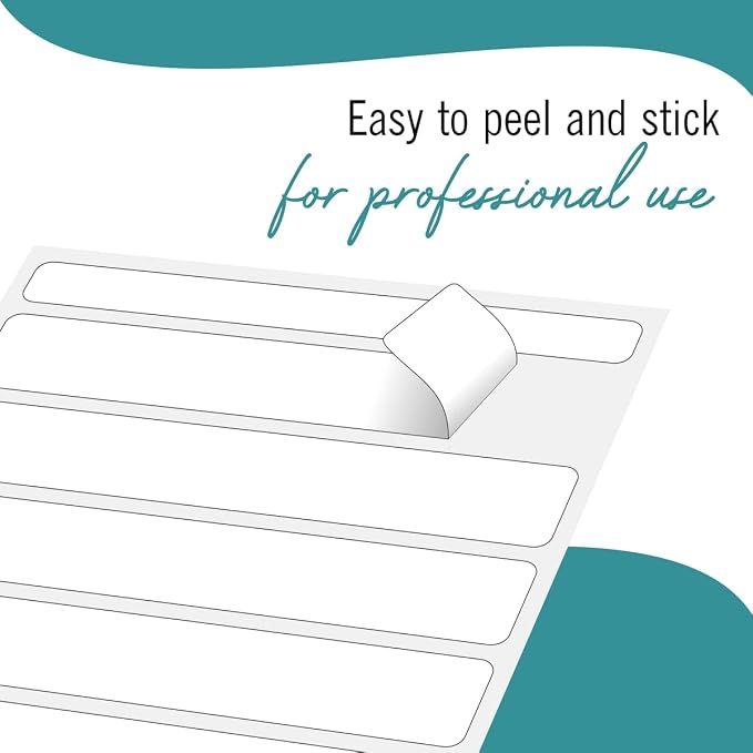 File Folder Labels 3 Packs File Labels White Stickers a Total of 768 File Labels for File Folders