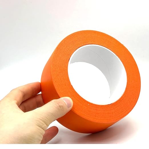 Orange Masking Tape 2 inch x 55 Yards, Orange Painters Tape 2 inch Wide Paper Tape for Arts DIY Crafts Painting Labeling Decoration School Projects Home Office