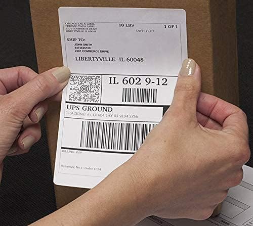 LabelMore 8.5 x 11 Full Sheet Sticker Label for Laser & Inkjet Printers, 4000 mailing Shipping Labels, White
