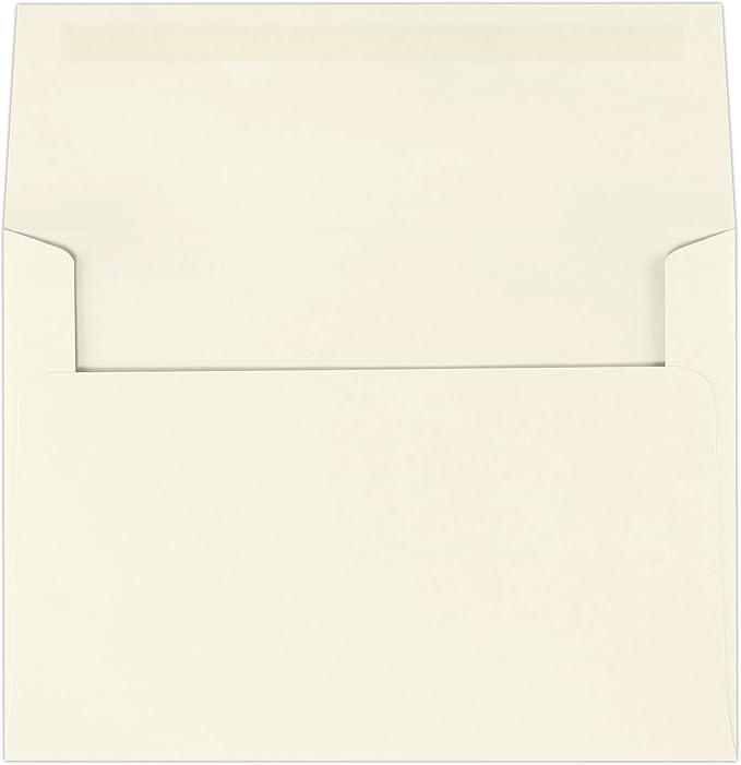 LUXPaper A7 Invitation Envelopes | 5 1/4" x 7 1/4" | Natural | 70lb. Text | 1,000 Qty