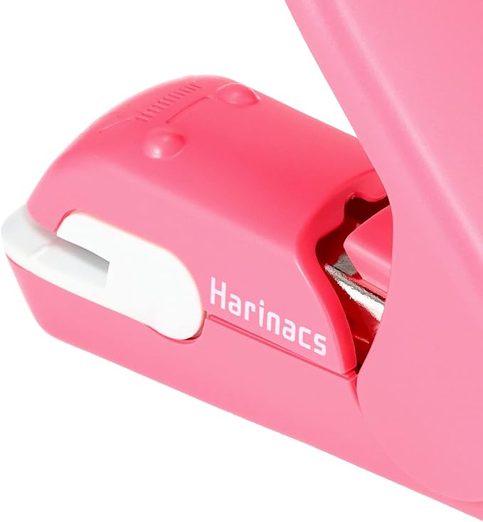 Kokuyo Stapleless Stapler, Harinacs Desktop & Handheld Staple-Free, Up to 5 Sheets No Staple Binding, Portable Compact Holeless Stapler, Red Pink, Japan Import (SLN-MPH105P)