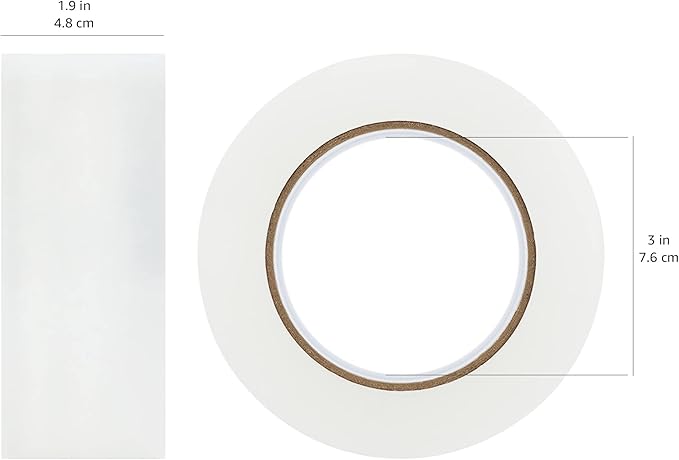 Amazon Basics Strong Adhesive Packing Tape for Moving Boxes, Shipping and Sealing, Clear, 1.88" x 109 Yards, 6-Pack, Total 654 Yards