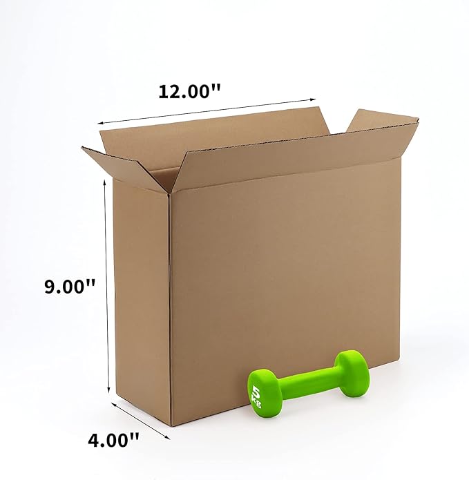 CRUGLA Shipping Boxes 12x9x4, Cardboard Shipping Mailing Box for Packaging, 25 Packs