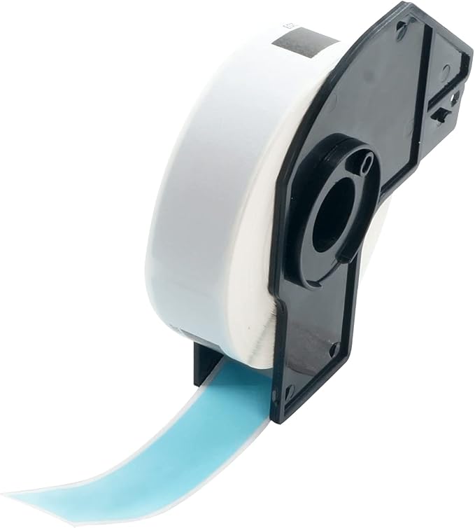 BETCKEY - File Folder Labels Replacement for Brother DK-1203 (0.66 in x 3.4 in), Compatible with Brother QL Label Printers [1 Rolls/300 Labels, Light Blue]