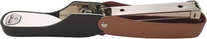 Praxxis Pro Office Supplies - Aria-Plus Half-Strip Mini Stapler - Durable, Compact, and Colorful Stapler for Office and Travel Use, Compatible with Standard 26/6 Staples, Copper/Black