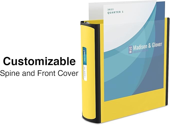Staples Better Binder 2-Inch 3-Ring Binder, Yellow – Heavy-Duty Binder for School & Office Organization