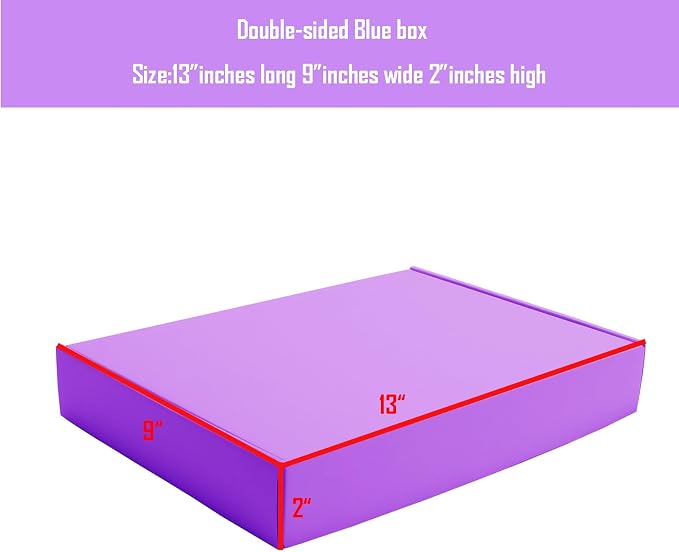 Purple Shipping Packaging Boxes Mailers E-Commerce Packing 20Pcs13×9×2 Inch | Corrugated cardboard Wraps,flat pre-folded easy assembly,online store daily shipping parcels,gifts boxes,cross-border mailing