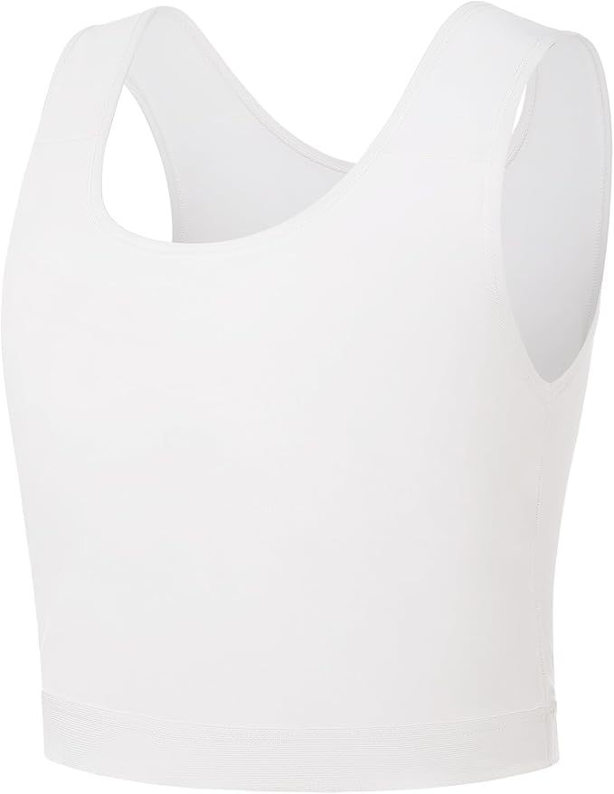 GCTBL Chest Binder for Transgender Half FTM Binder Trans Breathable Compression Bra
