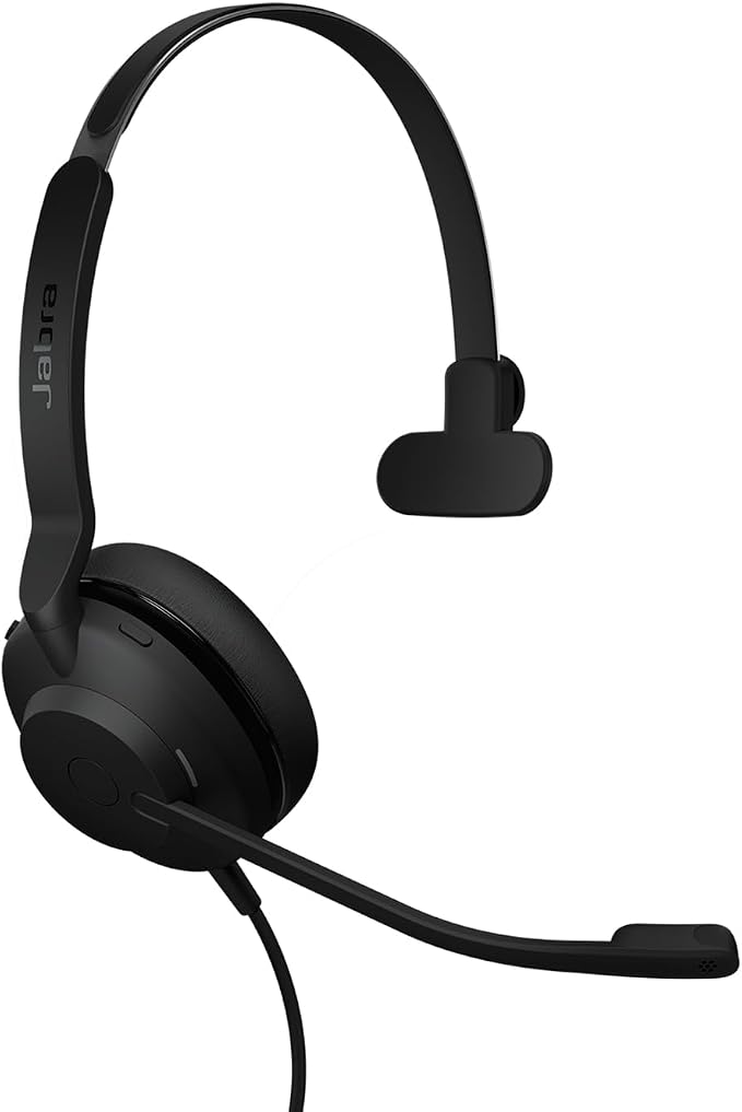 Jabra Evolve2 30 SE (2025 Version) Wired Single-Ear Headphones with Microphone – Computer Headset - USB-A and USB-C Cable - Microsoft Teams Certified - Works with All Meeting Platforms – Black