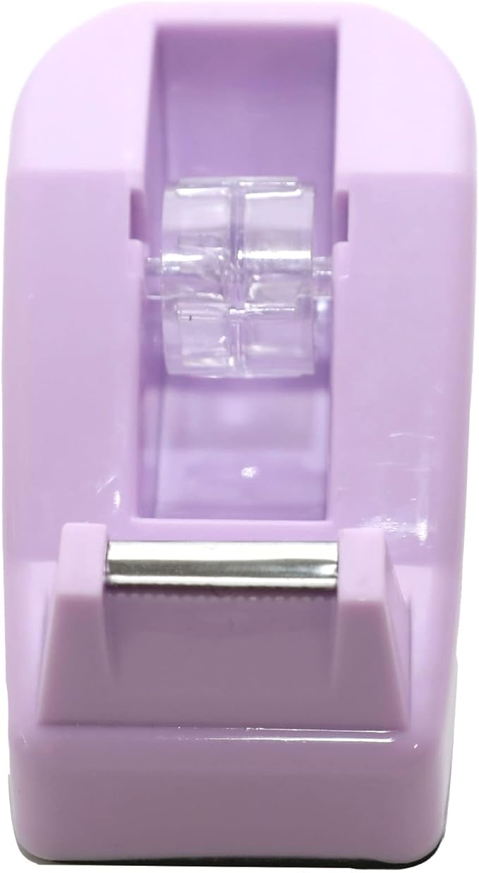 WELSTIK Desktop Tape Dispenser Non-Skid Base, for Packaging in Office,Restaurant, Flower Shop,Cake Shop,Purple