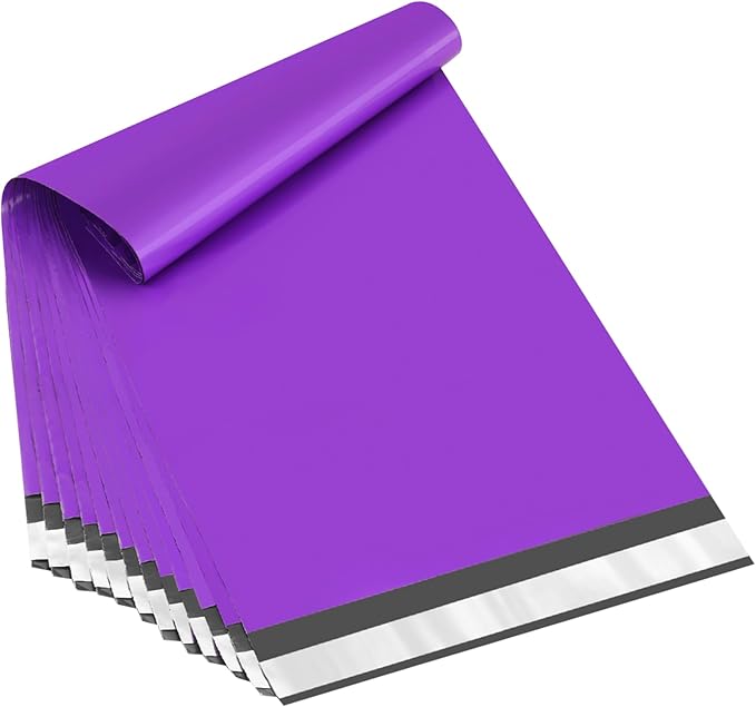 UCGOU 17.7x22 Large Poly Mailers Purple Shipping Bags Self-Sealing Waterproof and Tear-Proof Shipping Envelope for Small Business Mailers Poly Bags for Clothing, Books 50 Pack