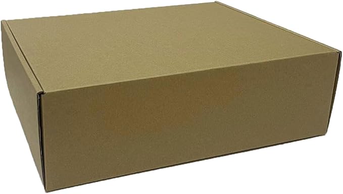 Shipping Boxes Corrugated Cardboard Mailer Boxes Literature Mailer for Packaging Small Business Craft Gifts Giving Products (Brown, 13x10x4)