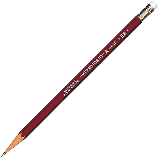 B. Toys Mitsubishi Pencil with Pencil Eraser 9850 Hardness HB K9850HB