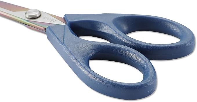LIVINGO Titanium Scissors 7" All Purpose Shears 2 Pack | Forged Stainless Steel Blade, Left Right Handed Design, Fabric Sewing Craft, Home Office School Supplies