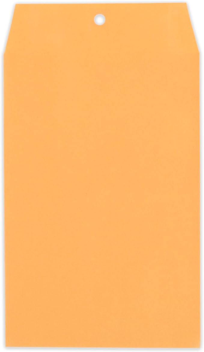 Mead Envelopes, 6" x 9", Clasp Closure, Brown Kraft All-Purpose 24-lb Paper Mailing Envelopes, 25 Count (76018)