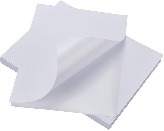 9527 Product Full Sheet Shipping Labels, 8-1/2" x 11" Blank White Sticker Paper, Self Adhesive Address Labels for Laser/Inkjet Printers, 500 Labels