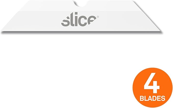 Slice 10408 Replacement Blade, Ceramic, Finger Friendly, Pointed Tip for Intricate Cuts and Thin Materials, Lasts 11x Longer than Metal