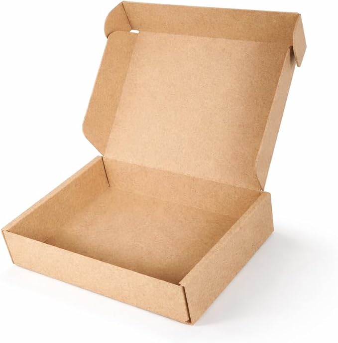 Corrugated Shipping Boxes 8x8x4Inches, 30Pack Kraft Cardboard Literature Mailers, Durable Small Business Mailing Boxes for Packaging & Shipping Supplies, Brown,Shipping boxes made from recycled paper