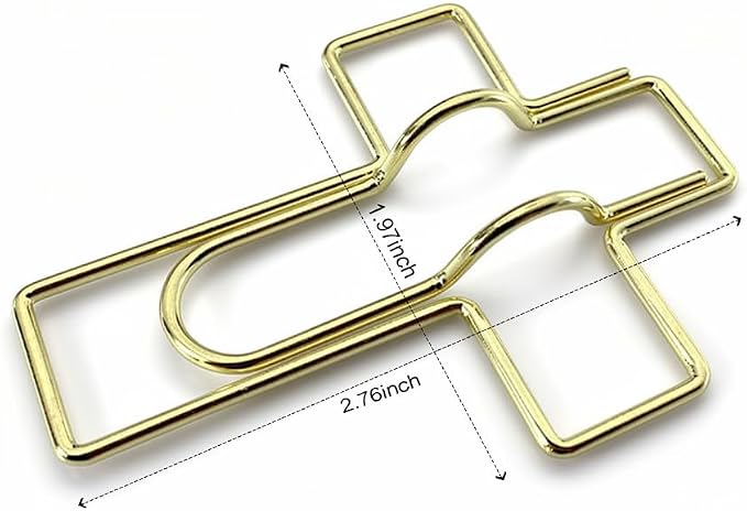 14-Pack Cross-Shaped Metal Pen Holder Clips with 2 Gift Boxes, Large Christian Faith Pen Clips for Journals, Bible Study, Planners & Church Gifts (Gold, Rose Gold, Silver)