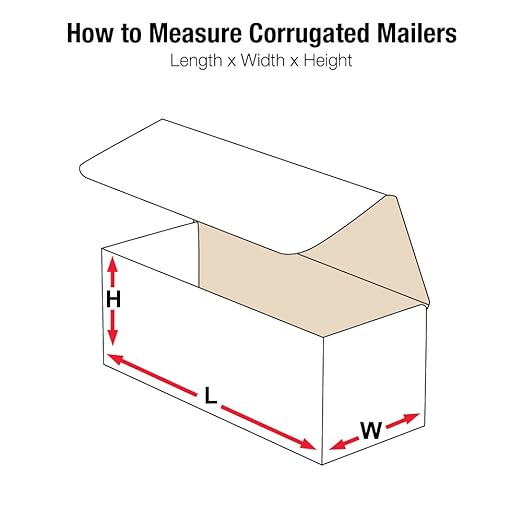 Aviditi White Corrugated Cardboard Mailing Boxes, 6" x 2" x 2", Pack of 50, Crush-Proof, for Shipping, Mailing and Storing