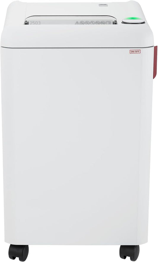 IDEAL 2503 Strip Cut Centralized Office Paper Shredder, Continuous Operation, 19-21 Sheets, 20 Gallon Bin, Shred Staples/Paper Clips/Credit Cards/CD/DVDs, 3/4 HP Motor, P-2 Security Level