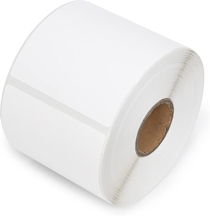 ESSENTIAL 2.25"x 4" White Direct Thermal Barcode Labels, Shipping Labels, Compatible with Zebra & Rollo Label Printer, 350 Labels of Roll (1 Roll)
