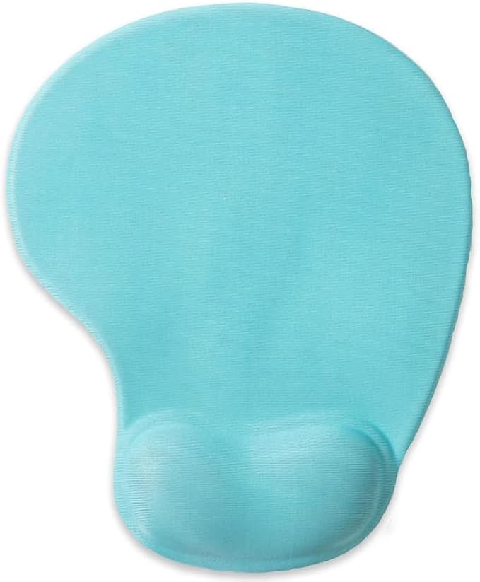 Office Mousepad with Gel Wrist Support - Ergonomic Gaming Desktop Mouse Pad Wrist Rest - Design Gamepad Mat Rubber Base for Laptop Computer -Silicone Non-Slip Special-Textured Surface (05LakeGreen)