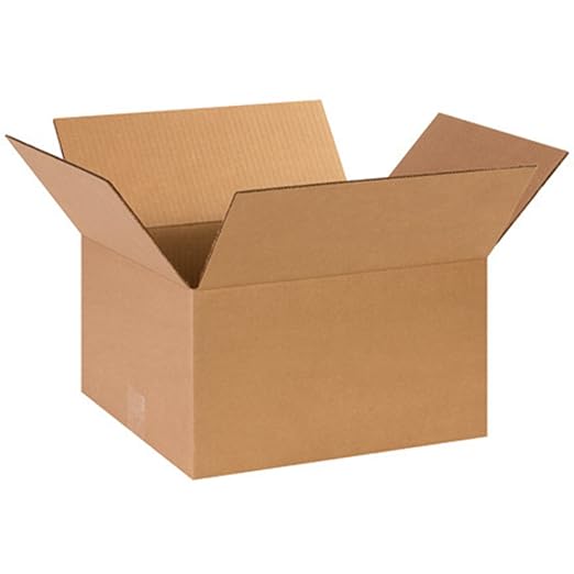 BOX USA Medium Shipping Boxes 14"L x 12"W x 8"H (5-Pack) - Corrugated Cardboard Box for Moving, Mailing, Packing, Packaging and Storage