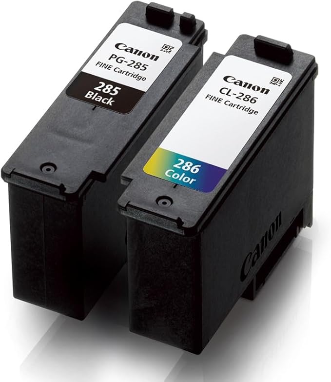 Canon® PG-285 Black/CL-286 Tri-Color Standard-Yield Ink Cartridges, 6197C004, 2 Count (Pack of 2)