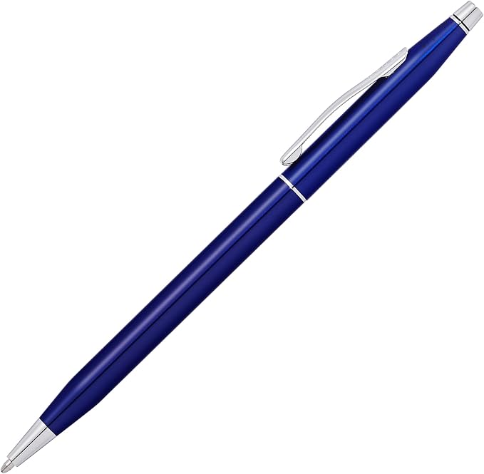 Cross Classic Century Translucent Blue Lacquer Ballpoint Pen, Black Ink | Refillable Ballpoint Pen for Effortless Writing, Durable Construction, Premier Distinctive Look, Gift-Ready, Medium Point