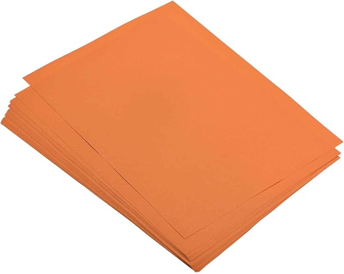 MECCANIXITY 100 Sheets Colored Copy Paper 8.3 x 11.7 Inch Printer Paper 80gsm Orange Red for Office Printing, Document Copying, Invitations, Forms, Art Projects
