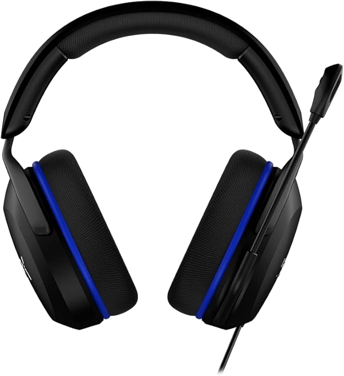 HyperX Cloud Stinger 2 Core - Gaming Headset for Playstation, Lightweight Over-Ear Headset with mic, Swivel-to-Mute Function, 40mm Drivers - Black