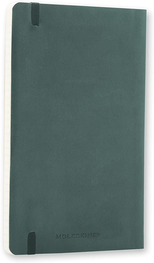 Moleskine Classic Notebook, Soft Cover, Large (5" x 8.25") Ruled/Lined, Forest Green, 192 Pages