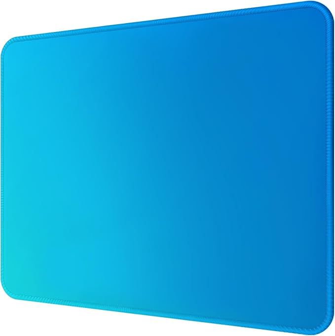 Premium Mouse Pad with Stitched Edges – 10.2 x 8.3 in | Smooth, Washable Mat with Non-Slip Base | Personalized Cute MousePads for Laptop, Computer, Office, Home (Mint Ocean Dip-Dye)
