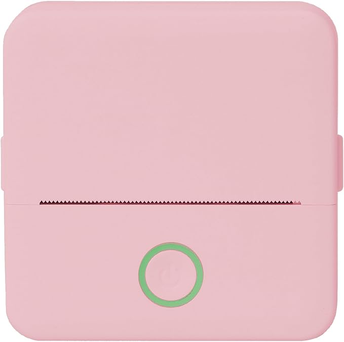 Core Innovations Wireless Mini Portable Inkless Thermal Printer & LabelMaker + Paper Pink