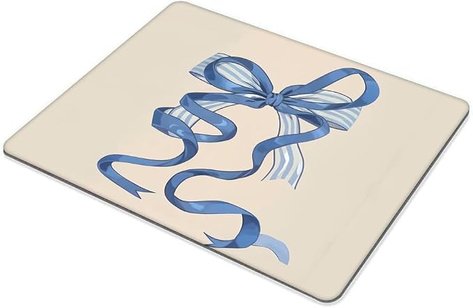 Heartstrings Blue Bow Coquette Mouse pad Customized Mousepad Non-Slip Rubber Base Mouse Pads for Computers Laptop Office Desk Accessories Mouse pad