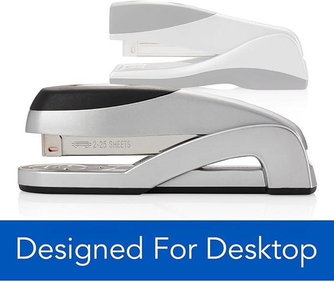 Swingline Stapler, Optima Full Size Desktop Stapler, 25 Sheet Capacity, Jam Free, Desk, Silver (87801)