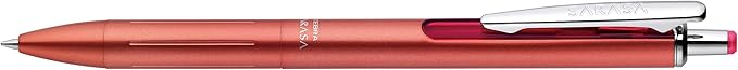 Zebra Pen, SARASA Grand Retractable Gel Pen, Solid Brass Barrel, Fast-Drying Black Ink, 0.7mm Point, Ideal for the Left Handed, Eliminates Smudging, Rose Gold Brass Barrel, 1-Pack, (45311)