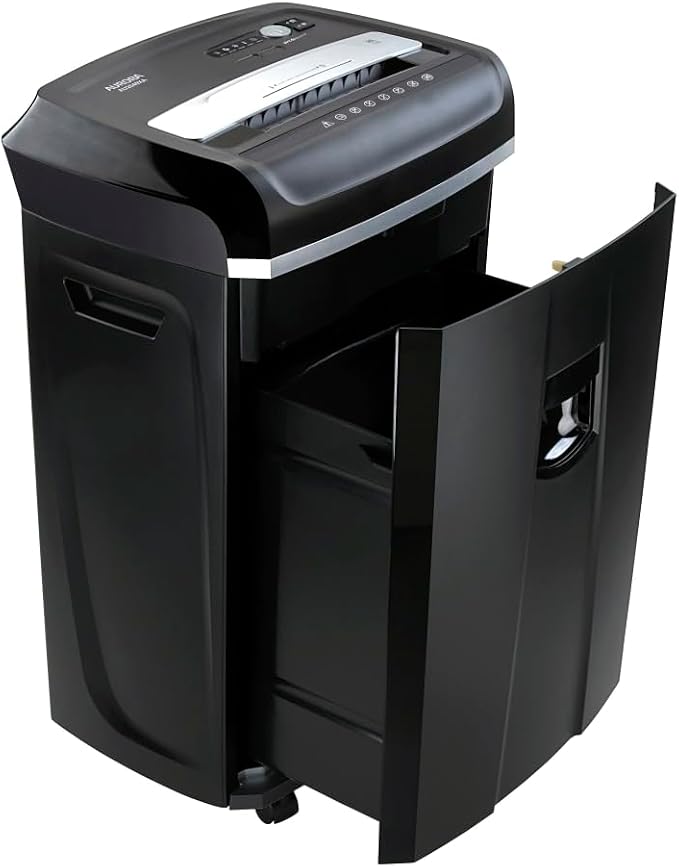 Aurora Anti-Jam 20-Sheet Crosscut CD/Paper and Credit Card Shredder, 7-Gallon pullout Basket, 60 Minutes Continuous Run Time