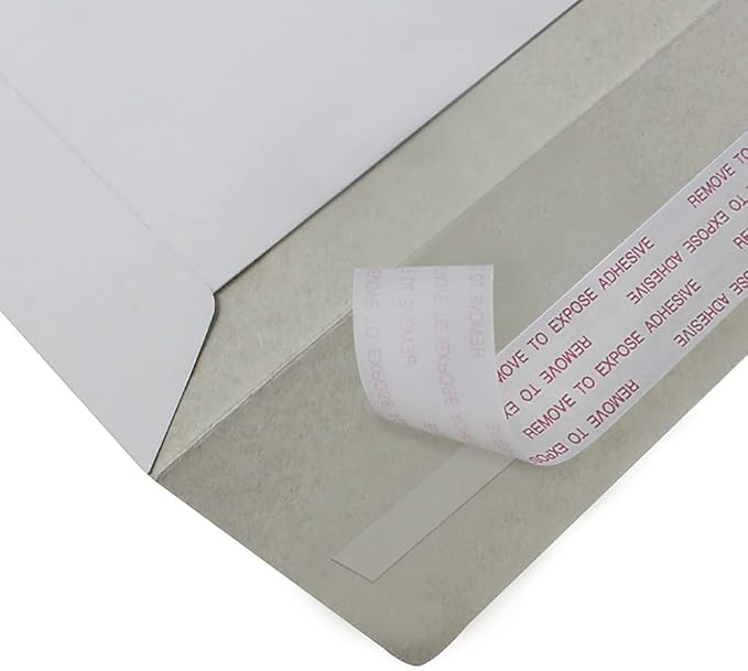 30 EcoSwift 6.5 x 4.5 Rigid Photo Mailers Stay Flats White Cardboard Self Seal Envelopes