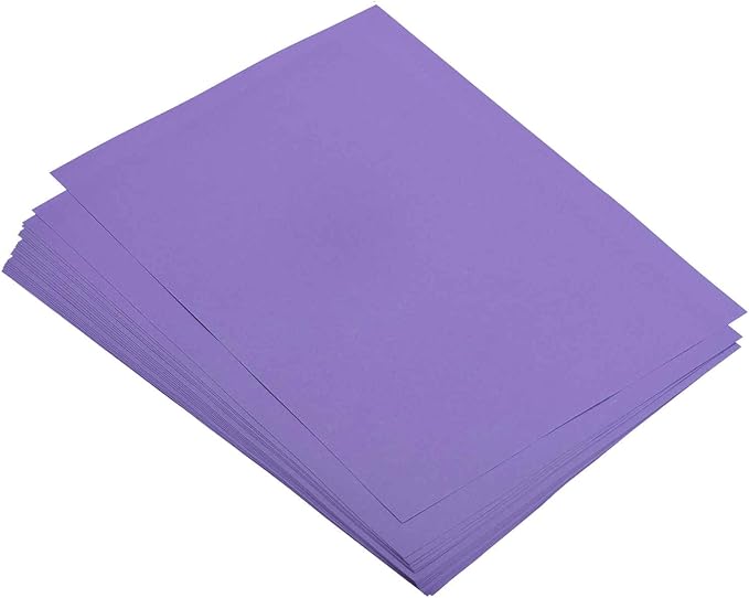 MECCANIXITY 100 Sheets Colored Copy Paper 8.3 x 5.8 Inch Printer Paper 80gsm Dark Purple for Office Printing, Document Copying, Invitations, Forms, Art Projects