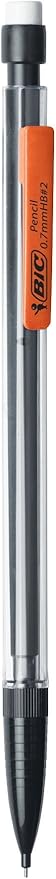 BIC Xtra-Life Mechanical Pencil, Clear Barrel, Medium Point (0.7mm), 5-Count (Pack of 2)