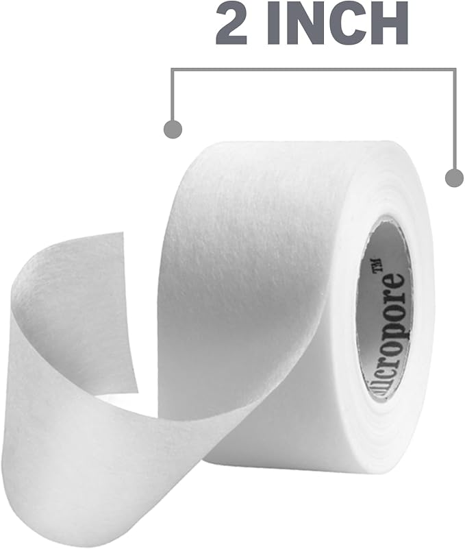Nexcare Gentle Paper Tape, Hypoallergenic Medical Surgical Tape for Sensitive Skin, Breathable First Aid Tape Secures Dressings Gently, Latex Free, 2 Inch x 10 Yard Roll, 3-Pack