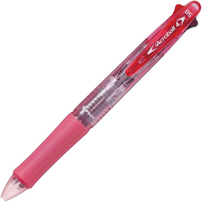 Pilot 4 Colors Ballpoint Pen, Acroball 4 Extra Fine, Black, Red, Blue & Green (Bkab-45EF-Csp)